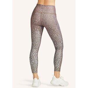 Peloton Legging Womens Pockets Nala Cheetah Leopard Riverstone Pink,Size 1X